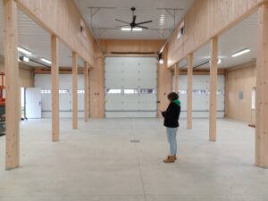 Block Barn   11 14 2024   Inside 02   Photo by Oak Leaf | Oak Leaf Construction  Electrical