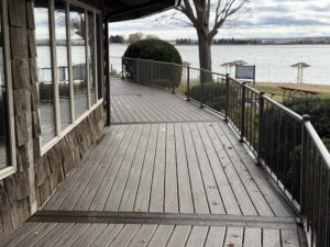 Lake Summerset Deck   Dark Clouds   Photo by Oak Leaf | Oak Leaf Construction  Electrical