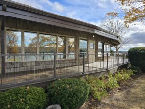 Lake Summerset Deck   Reflection of Clouds and Autumn Leaves   Photo by Oak Leaf | Oak Leaf Construction  Electrical