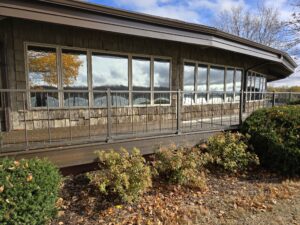 Lake Summerset Deck   Reflection of Lake and Autumn Trees   Photo by Oak Leaf | Oak Leaf Construction  Electrical
