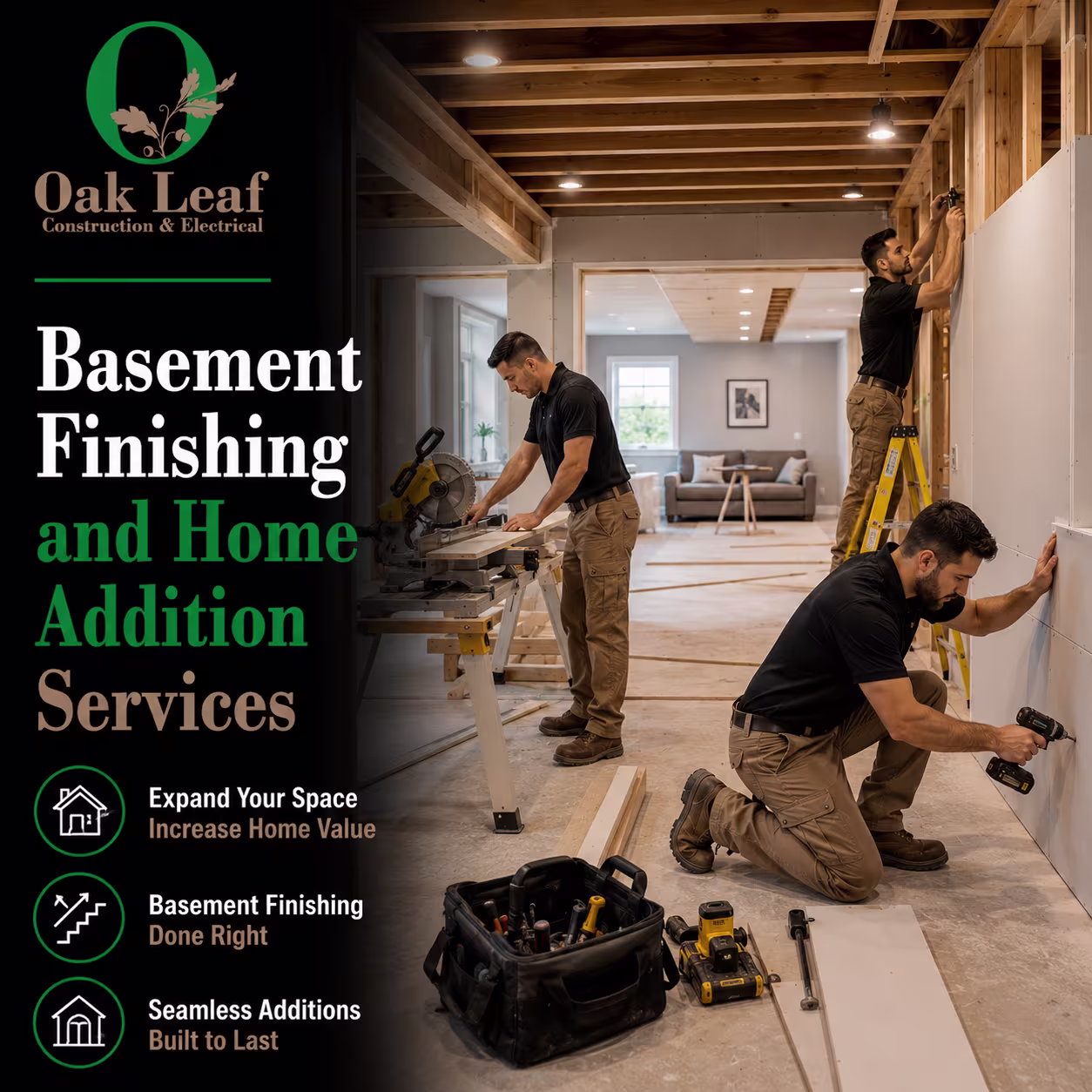 Basement Finishing and Home Addition Services