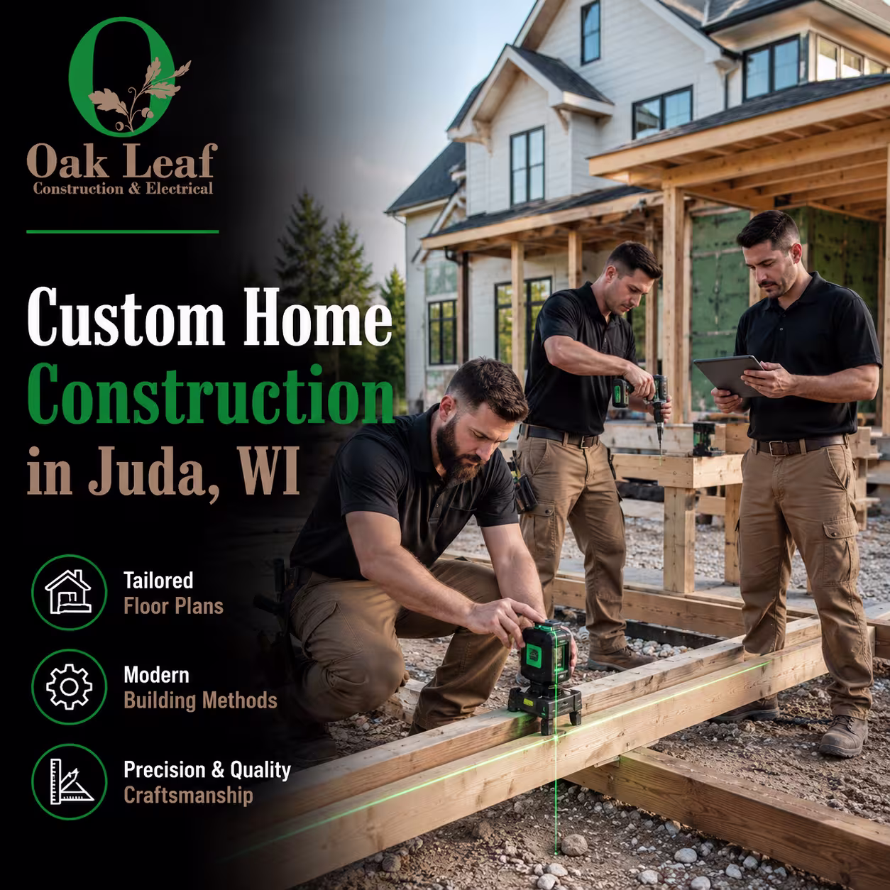 Custom Home Construction in Juda, WI