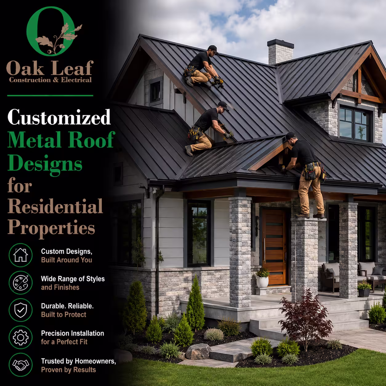 Customized Metal Roof Designs for Residential Properties Built to Last