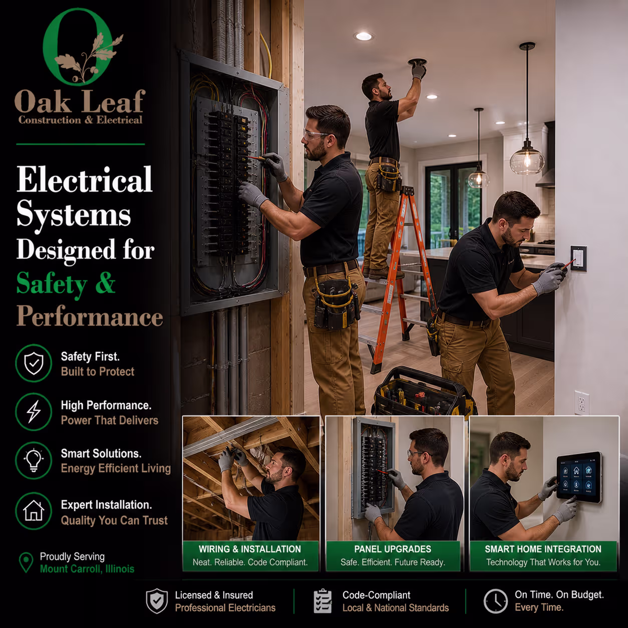 Electrical Systems Designed for Safety & Performance for long-lasting reliability
