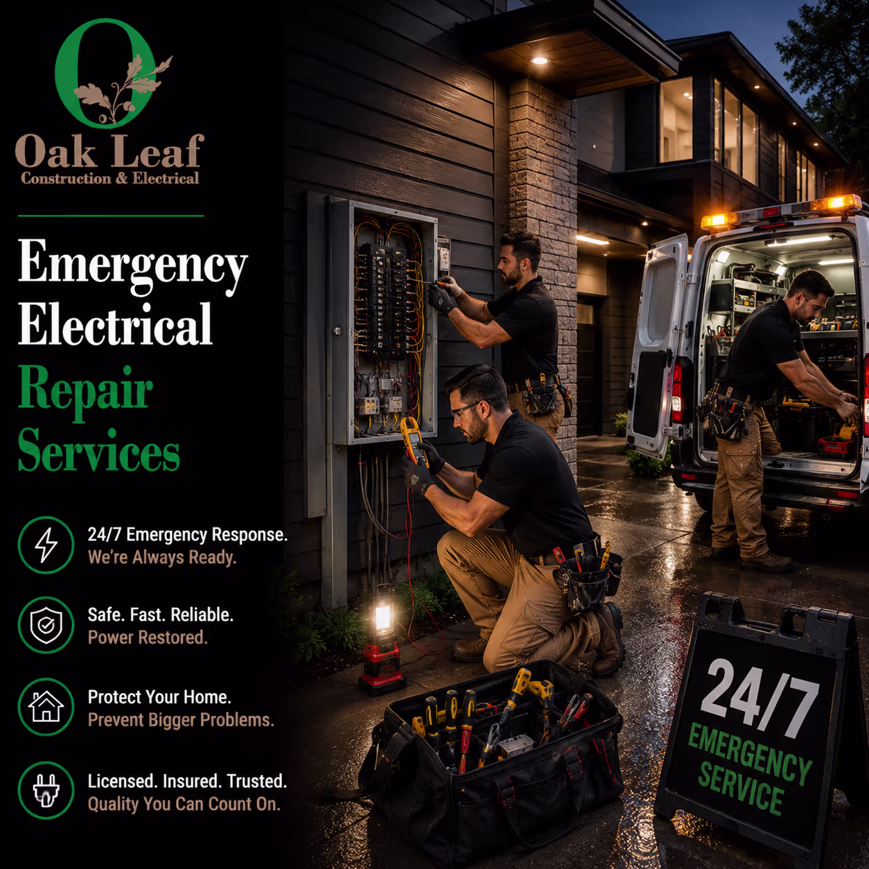 Emergency Electrical Repair Services with fast support