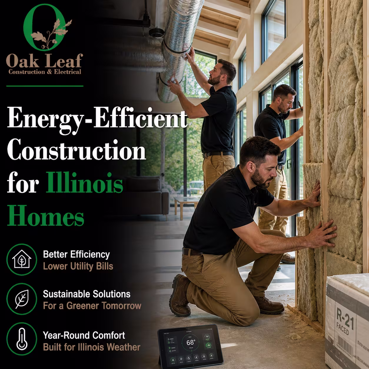 Energy-Efficient Construction for Illinois Homes for eco-friendly design