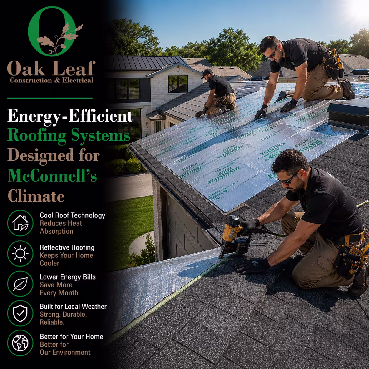 Energy-Efficient Roofing Systems Designed for McConnell’s Climate for Residential Homes