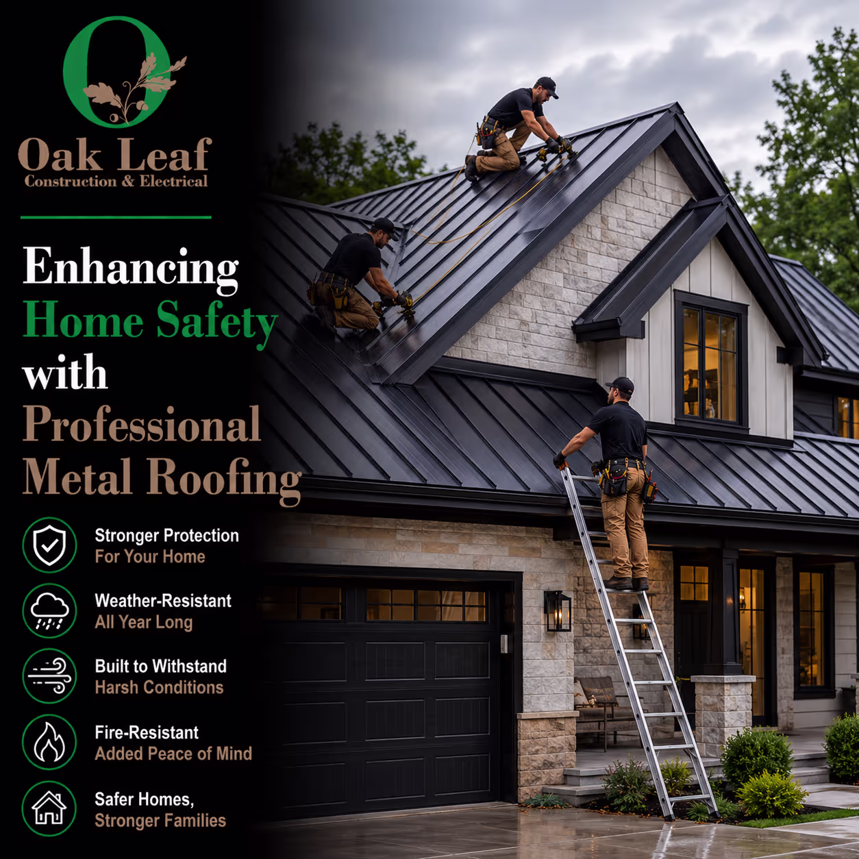 Enhancing Home Safety with Professional Metal Roofing Services