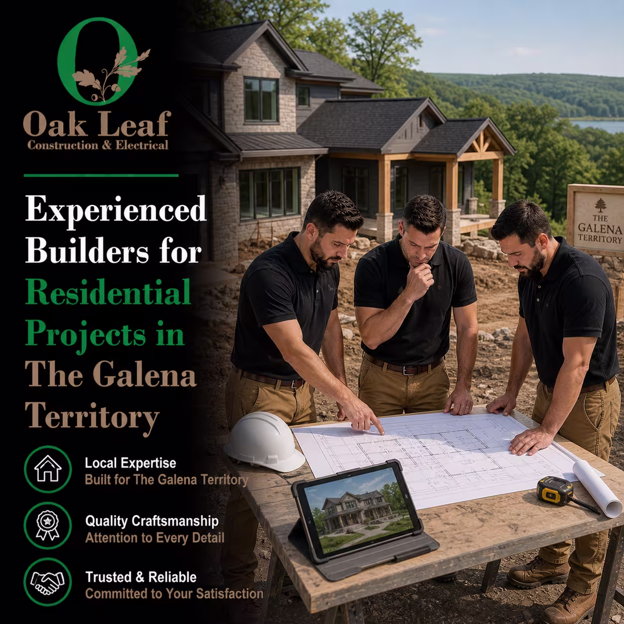 Experienced Builders for Residential Projects in The Galena Territory for modern designs