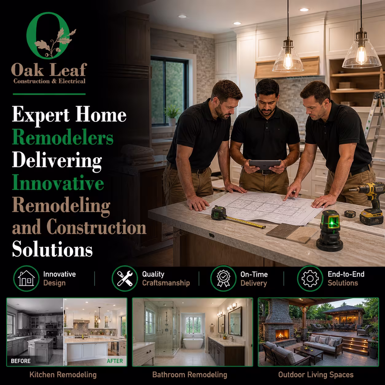 Expert Home Remodelers Delivering Innovative Remodeling and Construction Solutions with quality service
