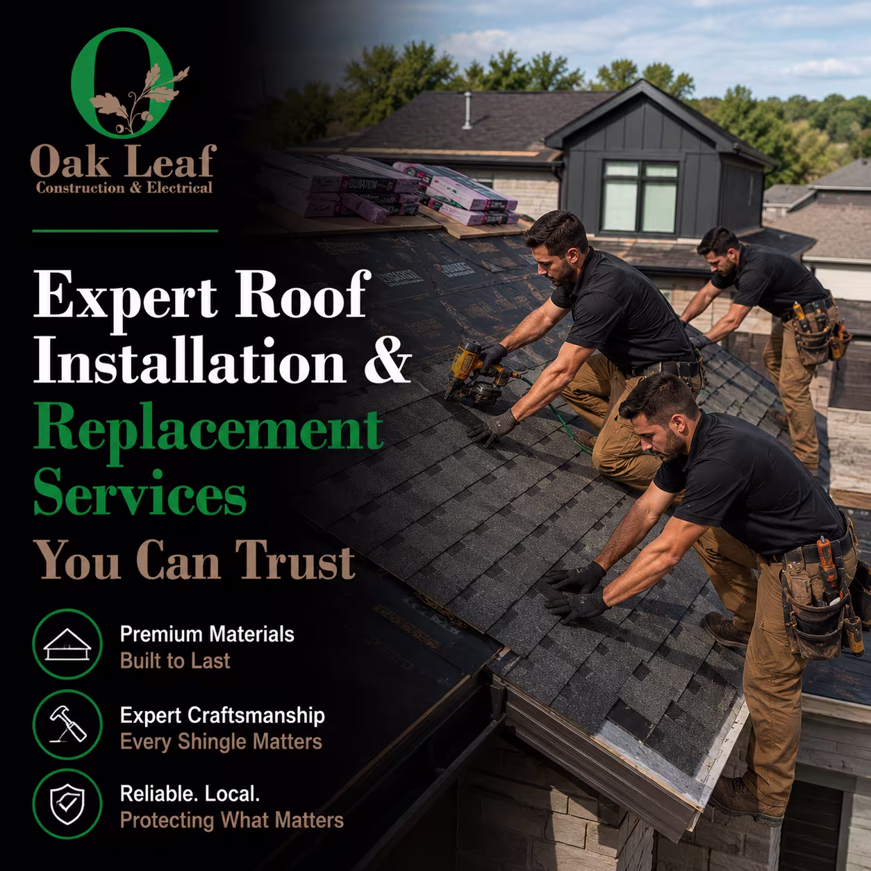 Expert Roof Installation & Replacement Services for reliable performance