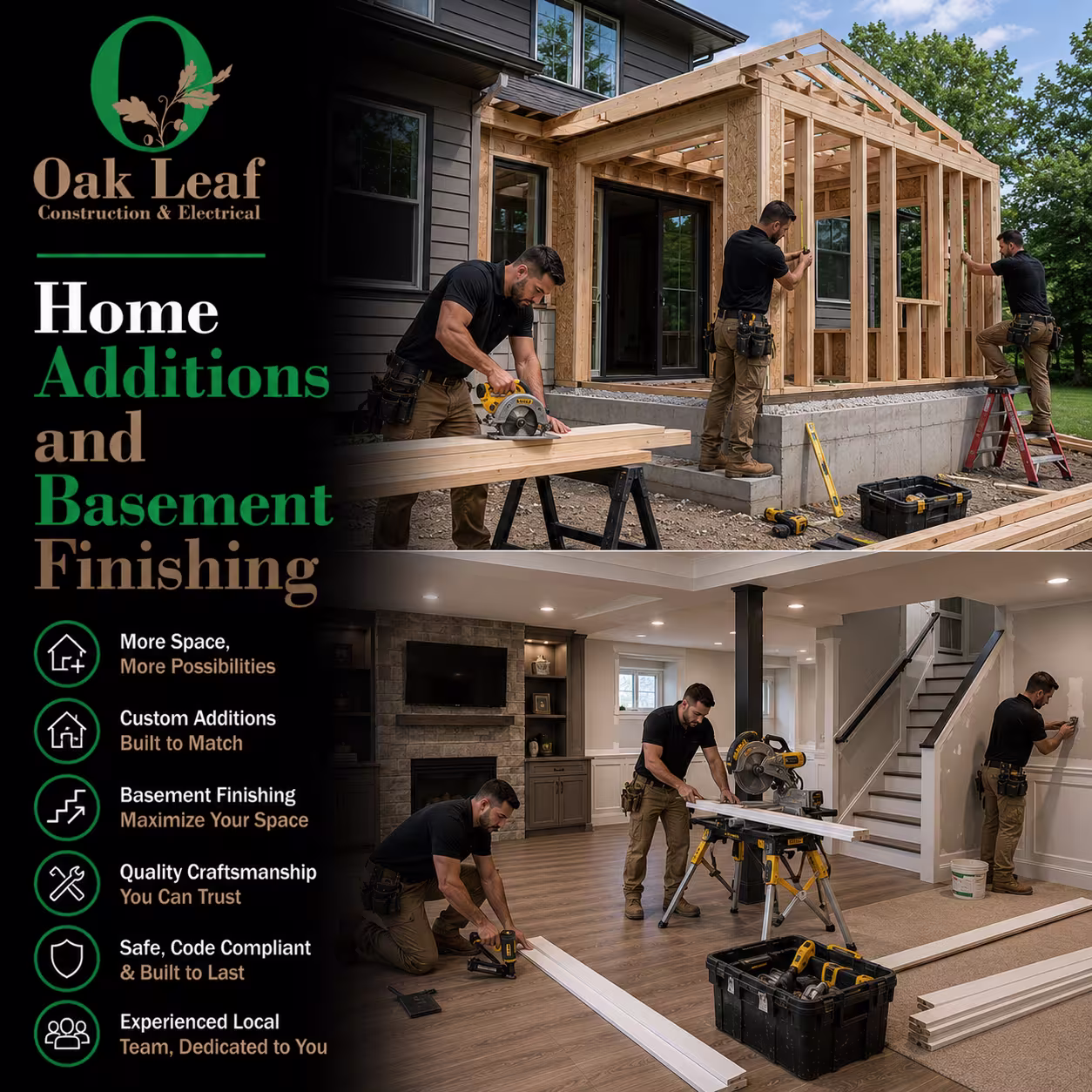 Home Additions and Basement Finishing