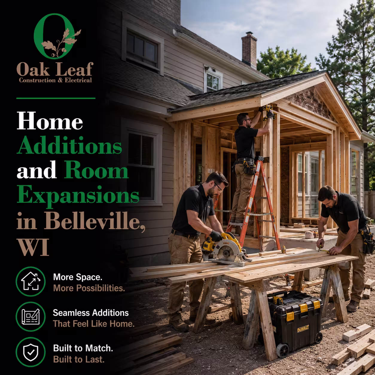 Home Additions and Room Expansions in Belleville, WI