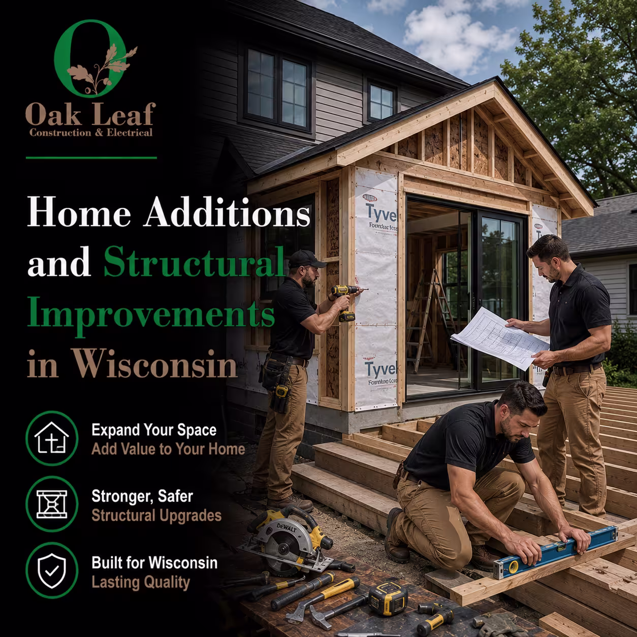 Home Additions and Structural Improvements in Wisconsin for lasting value