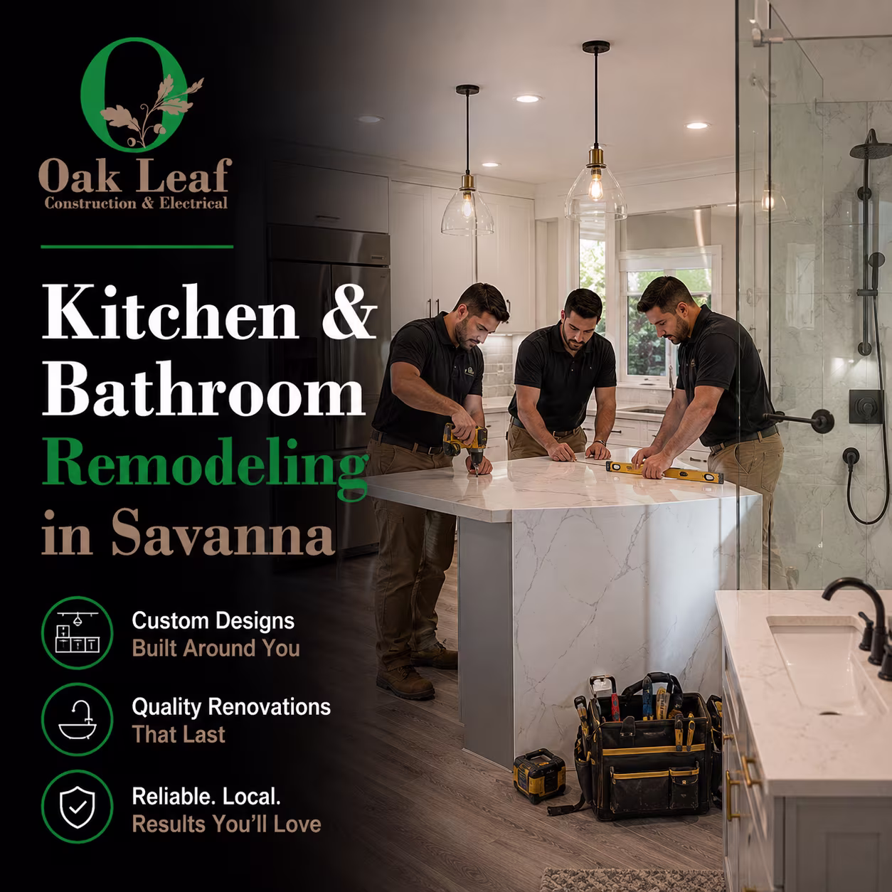 Kitchen & Bathroom Remodeling in Savanna for quality renovations