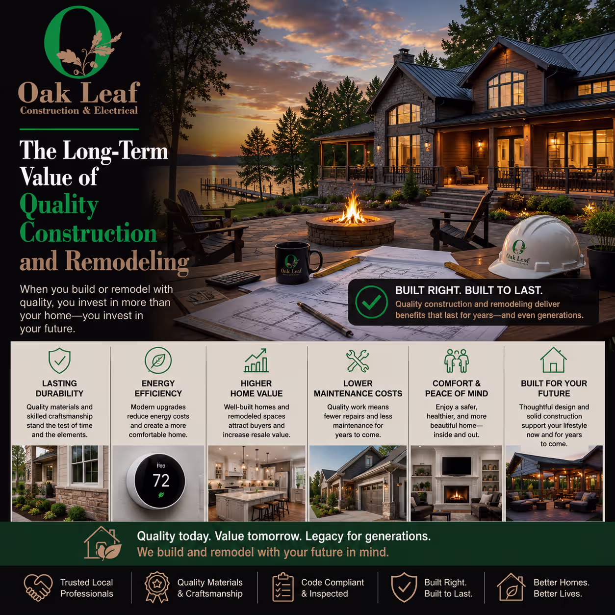 Long-Term Value of Quality Construction and Remodeling for smart investment