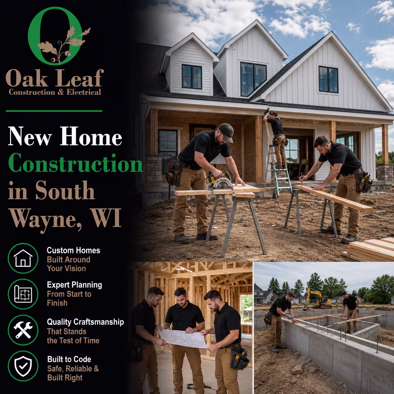 New Home Construction in South Wayne, WI