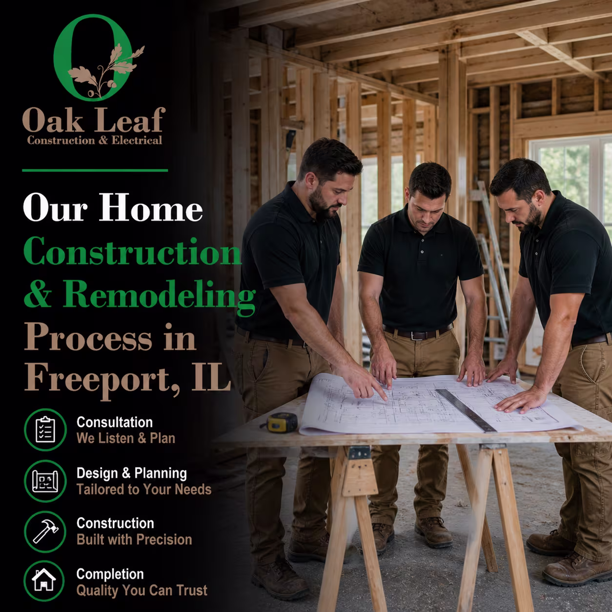 Our Home Construction & Remodeling Process in Freeport, IL with professional management