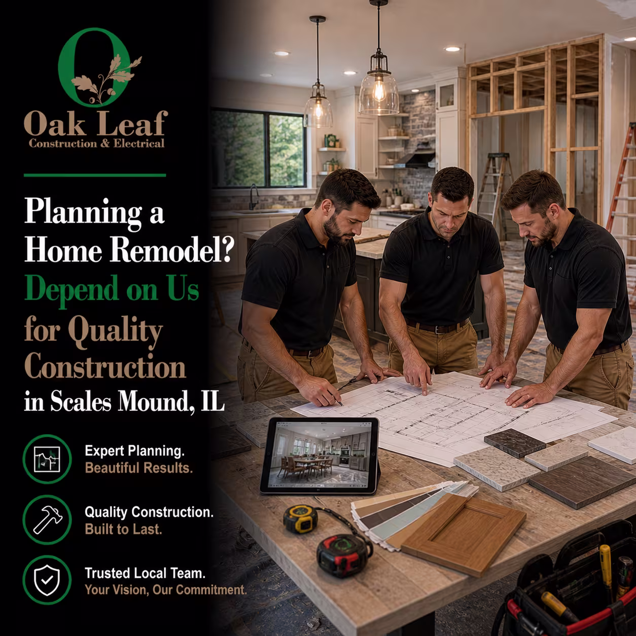 Planning a Home Remodel Depend on Us for Quality Construction in Scales Mound, IL for complete home solutions