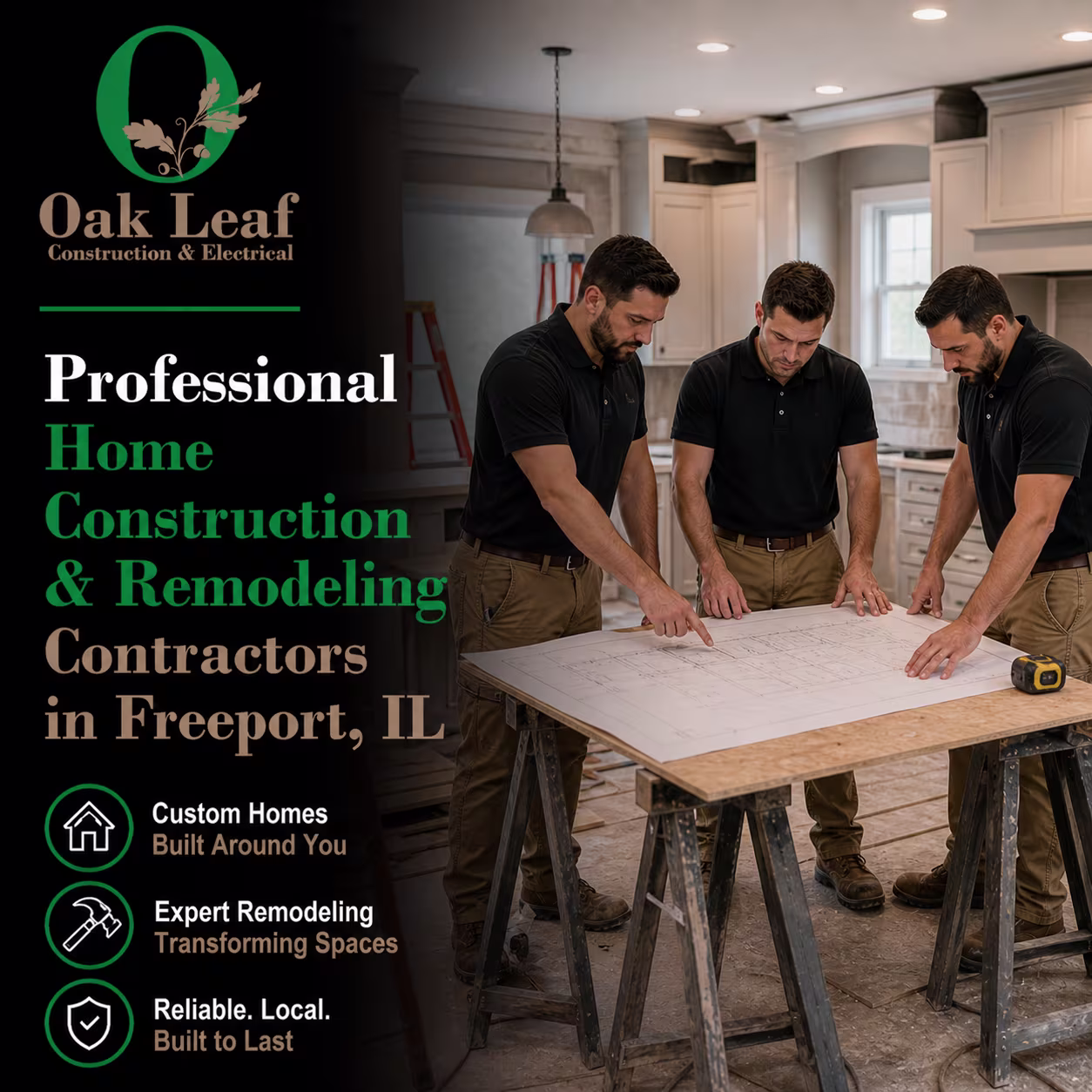 Professional Home Construction & Remodeling Contractors in Freeport, IL with skilled team
