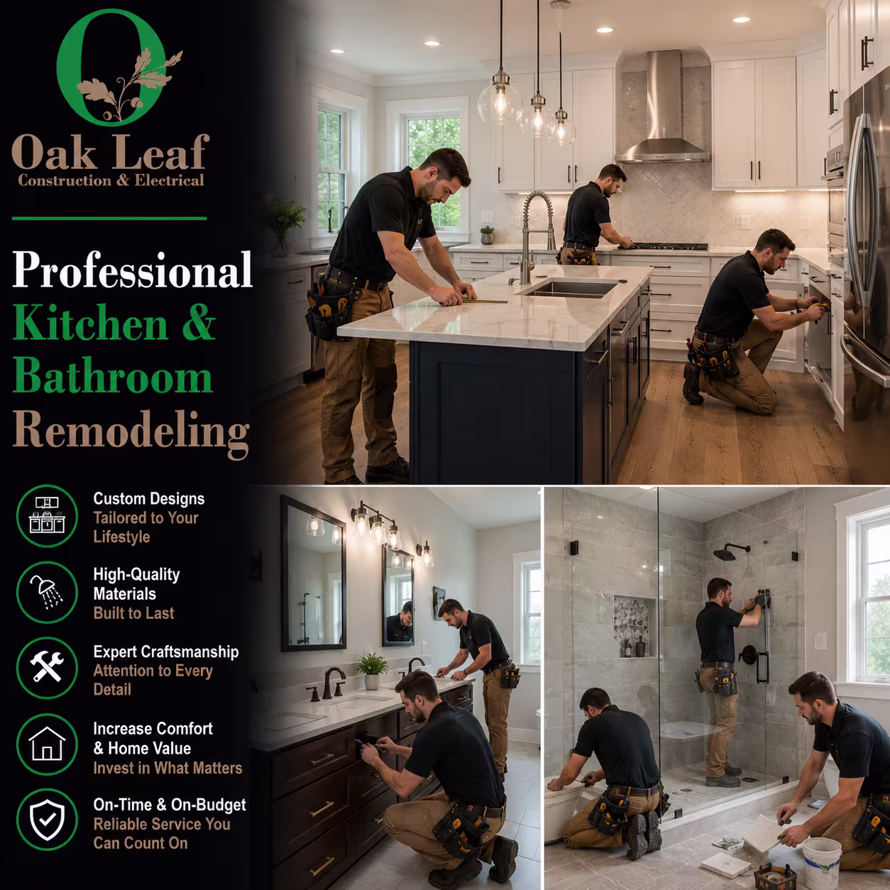 Professional Kitchen & Bathroom Remodeling