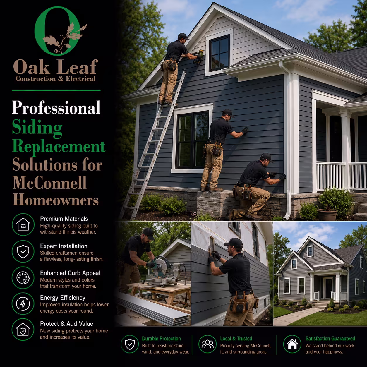 Professional Siding Replacement Solutions for McConnell Homeowners and Long-Term Value