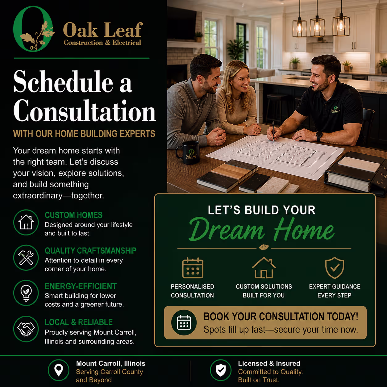Schedule a Consultation With Our Home Building Experts for reliable advice