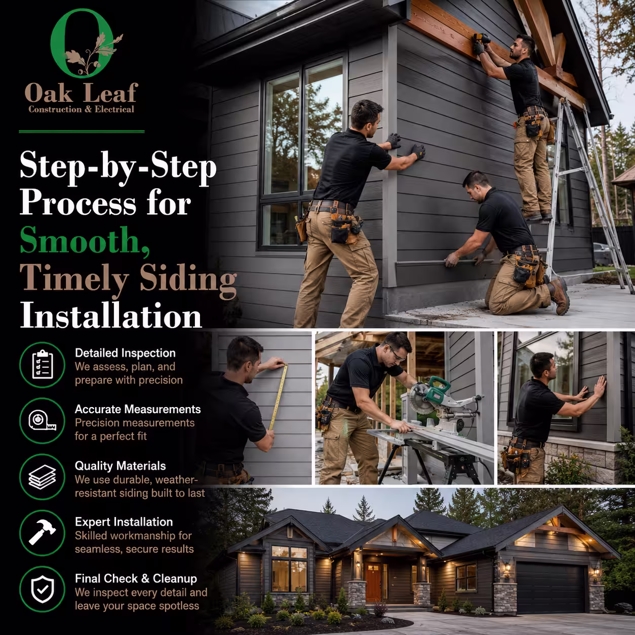 Step-by-Step Process for Smooth, Timely Siding Installation and Weather Protection