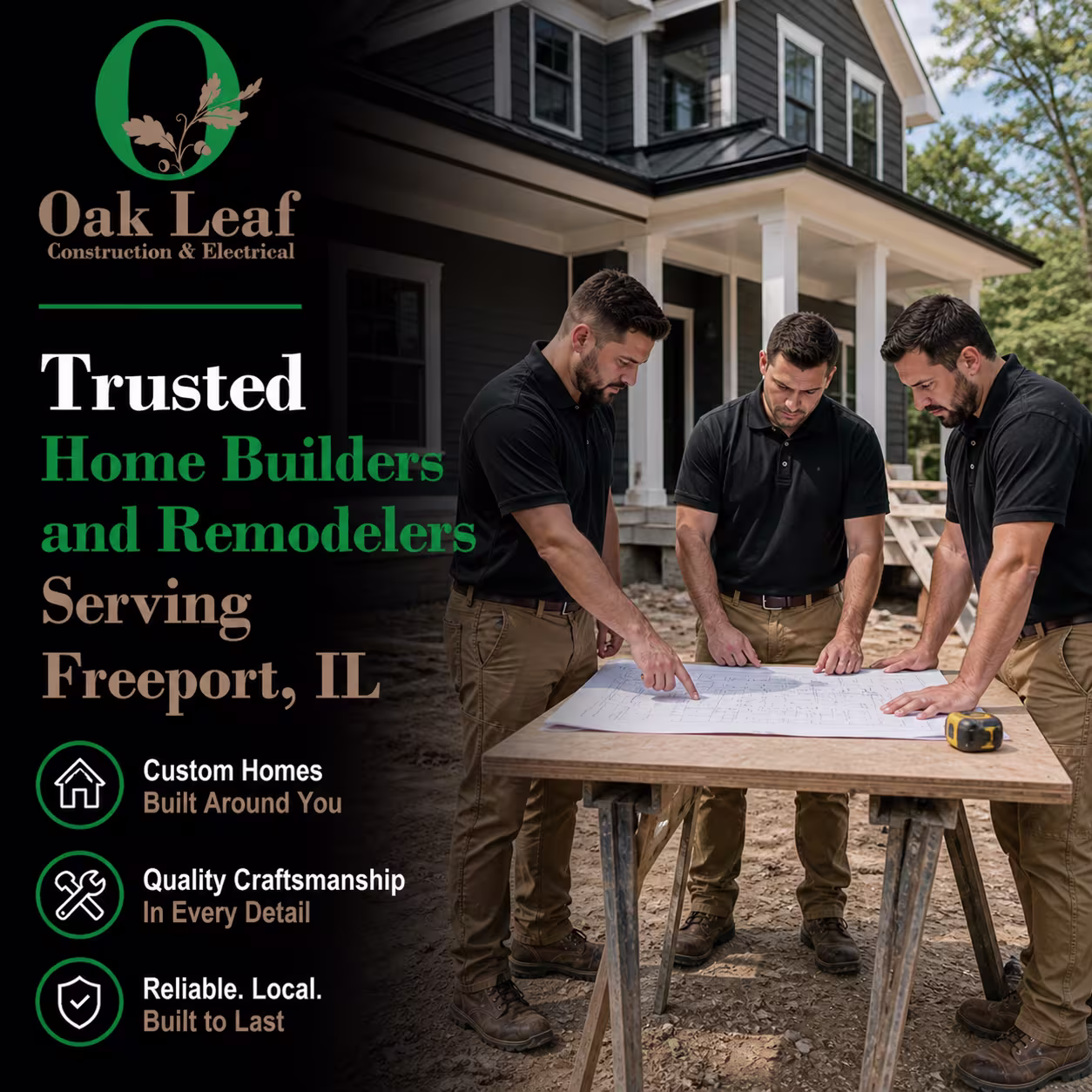 Trusted Home Builders and Remodelers Serving Freeport, IL with professional care