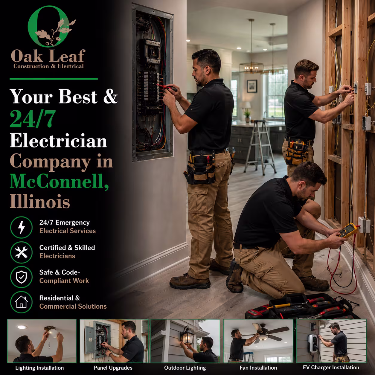 Your Best & 247 Electrician Company in McConnell, Illinois