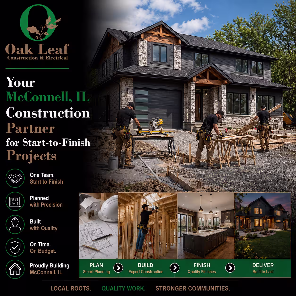 Your McConnell, IL Construction Partner for Start-to-Finish Projects